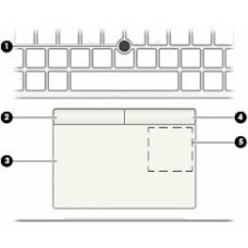 HP Bezel SPS-Touchpad W/NFC Antenna For Elitebook 830 G5 L15394-001 